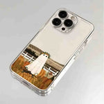 Funny Halloween Cartoon Ghost Phone Case For iPhone 17 16 15 11 12 14 13 Pro Max Mini X XS XR 7 8 Plus SE4 16E Shockproof Cover