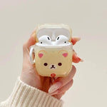 Cute Rilakkuma Bear IMD Soft TPU Case For Apple Airpods Pro 3 1 4 3 2 Pro with Charm Headset Cases Airpod Pro2 3 With Hook