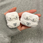 Kawaii Bikini Glass Bear Rilakkuma Cartoon Case for Apple Airpods Pro 3 2025 1 4 3 2 Pro with Charm Headset Cases Airpod Pro2 3