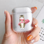Funny Cartoon Cat Earphone Case for Airpods 4th 3rd Pro 3 Cute Animal Cover for Airpod 2 3 1 Protective Accessorie Shell Fundas