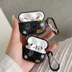 Halloween Pumpkin Web Pattern Wireless Headset Protective Case for Airpods 4 3 1/2 Pro 2 and Pro TPU Cartoon Soft Earbuds Case